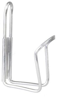 1Pcs Aluminium Mountain Fiets Dubbele Waterfleshouder Cage Rack Fietsen Houder Outdoor Fiets Fles Houder Accessoire zilver