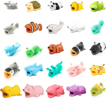 1pcs Animal Cable Organizer Management Holder Charger Protector Cable For Phone Protege Buddies Cartoon Normal Bite Accessories