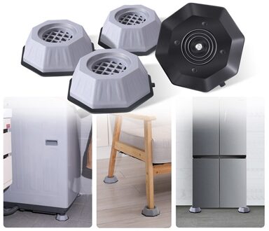 1Pcs Anti Vibratie Pads Wasmachine Voeten Pad Universele Wasmachine Anti-Slip Roller Kit Meubels Lifting Voet Base