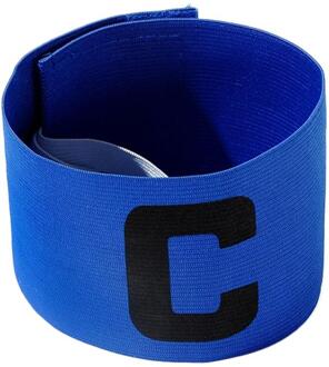 1Pcs Arm Band Leider Competitie Voetbal Captain Armband Voetbal Captain Armband Groep Voetbal Club Training Match Professionele blauw