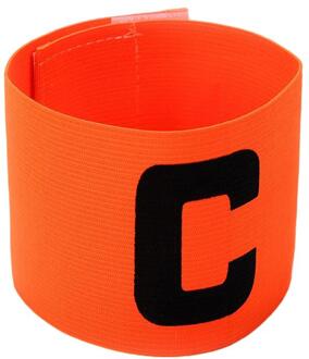 1Pcs Arm Band Leider Competitie Voetbal Captain Armband Voetbal Captain Armband Groep Voetbal Club Training Match Professionele oranje
