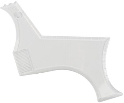 1Pcs Arrivals Mannen Baard Vormgeven Styling Sjabloon Kam Transparante Mannen Baarden Kammen Schoonheid Tool Voor Haar Baard Trim sjablonen C2