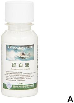 1Pcs Art Masking Vloeistof Verblijf Wit Pigment Cover Vloeibare School Schilderen Buis Briefpapier Kantoor Aquarel Levert X7H9 75ml
