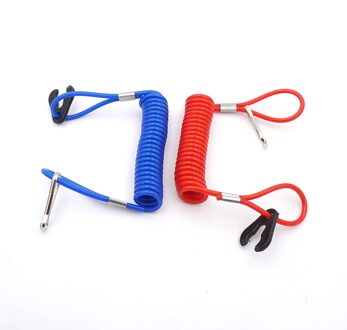 1Pcs Atv Quad Kill Veiligheid Tether Lanyard Koord Voor Stop Kill Switch Boot 4 Wheeler Rood