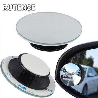 1Pcs Auto 360 Graden Framless Dodehoekspiegel Groothoek Ronde Bolle Spiegel Kleine Ronde Side Blindspot Achteruitkijkspiegel Parking spiegel 1 stk