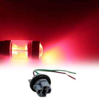 1Pcs Auto 7440 / W3X16D / W21W / T20 Led Lampen Lichten Signaal Lichten Socket