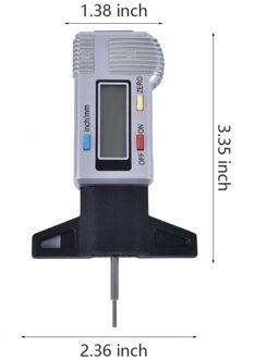 1Pcs Auto Digitale Band Band Dikte Detection Tool Auto Meters Loopvlak Remblokken Schoen Tire Monitoring System Auto Accessoires wit