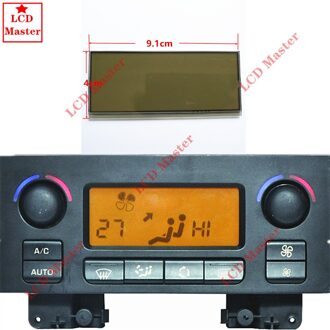 1Pcs Auto Lcd Display Airconditioning Pixel Reparatie Airconditioning Acc Informatie Monitoren Screen Gele Achtergrond Voor Peugeo