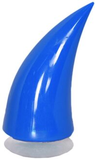 1Pcs Auto Motorhelm Duivel Hoorn Motocross Full Face Off Road Helm Decoratie Auto Accessorie Hoofddeksels Sucker Auto Styling Blauw