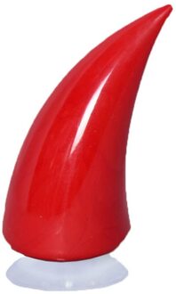 1Pcs Auto Motorhelm Duivel Hoorn Motocross Full Face Off Road Helm Decoratie Auto Accessorie Hoofddeksels Sucker Auto Styling Rood