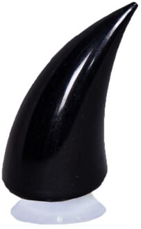 1Pcs Auto Motorhelm Duivel Hoorn Motocross Full Face Off Road Helm Decoratie Auto Accessorie Hoofddeksels Sucker Auto Styling zwart