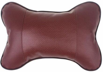 1Pcs Auto Nek Hoofdsteun Kussen Auto Accessoires Kussen Auto Seat Hoofd Ondersteuning Nek Protector Automobiles Seat Neksteun bruin