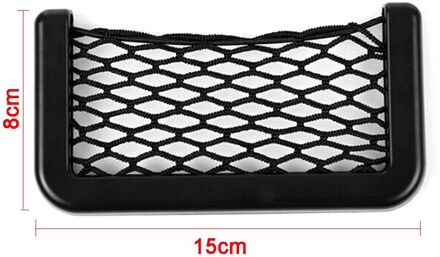 1Pcs Auto Organizer Opbergtas Auto Plakken Netto Zak Telefoon Houder Auto Accessoires Universele