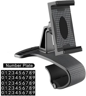 1Pcs Auto Tijdelijke Verhuizing Nummer Plaat Multifunctionele Mobiele Telefoon Houder Road Navigatie Instrument Panel Voertuig Auto Bracket