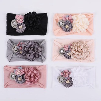 1Pcs Baby Bow Hairband Elastic Headband Cute 3D Flower Hair Band Head Wrap Cute Princess Hair Accessories