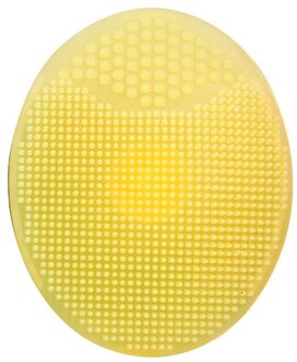 1Pcs Baby Siliconen Gezicht Reiniging Borstel Gezicht Cleanser Gezicht Scrubben Mee-eter Gezicht Schone Borstel Diepe Wassen Massage Borstel geel 1stk