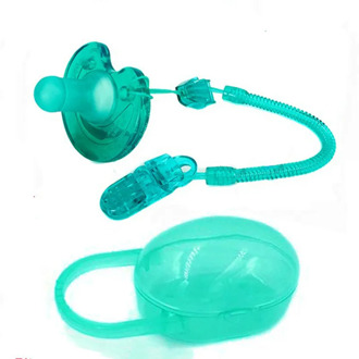 1PCS Baby Solid Pacifier Box Soother Container Holder Pacifier Chain Travel Storage Case Safe Holder Pacifier Anti-drop Clips