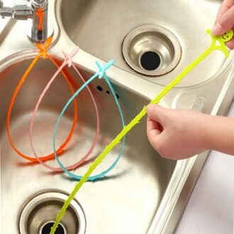 1Pcs Badkamer Haar Schoonmaken Haak Keuken Riool Wastafel Baggeren Wastafel Bad Haar Anti-Block Cleaner