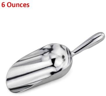 1Pcs Bar Ice Scoop Maatlepel Roestvrij Staal Voedsel Snoep Scoop Spice Schop Bar Keuken Koken Tool Gedroogd Fruit scoopp 6x18.5cm