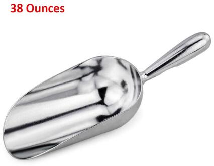 1Pcs Bar Ijsschep Roestvrij Staal Voedsel Meel Candy Scoop Spice Schop Bar Keuken Koken Tool Gedroogd Fruit Scoop 12x30.8cm