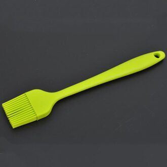 1Pcs Bbq Borstel Voedsel Siliconen Bakken Kookgerei Keuken Gebruiksvoorwerp Barbecue Tool Effen Handvat Borstel Cake Bakken Borstel Koken Borstel bakvormen groen