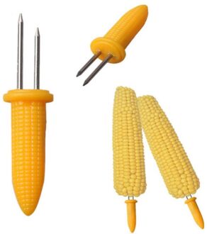 1pcs BBQ Corn Gereedschap warmte Staal weerstand Roestvrij Barbecue Benodigdheden Houders Multifunctionele Vork Keuken Corn Party