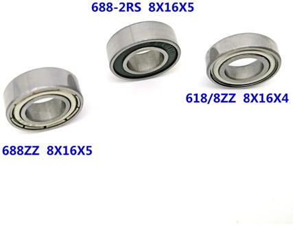 1pcs Bearing 688 688-2RS 688ZZ 8X16X5 618/8ZZ 8X16X4 688RS 688Z MOCHU Deep Groove Ball Bearings Single Row