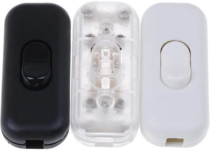 1Pcs Bedside Lamp Switch AC 0V-250V 6A Inline ON/OFF Table Desk Lamp Cord Cable Switch 302-2