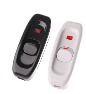 1Pcs Bedside Lamp Switch AC 110-250V 10A Inline ON/OFF Table Desk Lamp Cord Cable Switch with LED Indicator Light