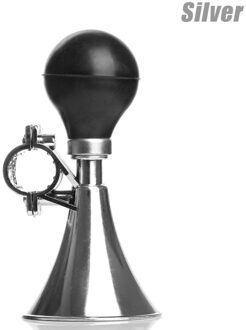 1Pcs Bike Air Horn Veiligheid Road Fiets Kinderen Fiets Stuur Bell Ring Fietsbel Luid Bike Bells Fiets Accessoires zilver