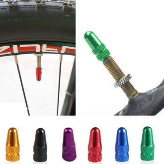 1PCS Bike Valve Caps Colorful Tire Valve Stem Cap Aluminum Presta Valve High Pressure Spikes Dust Cover MTB Bicycle Accessories