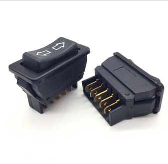 1PCS Black Double arrow self reset Plastic Direct Current 10A/20A 12V/30V DC Auto Car Power Window Switch 5pins