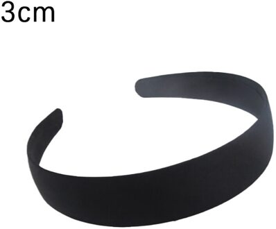 1Pcs Black Eenvoudige Brede Hoofdband 1.5 2 2.5 3 4Cm Meisje Vrouwen Diy Sieraden Materiaal Doek Hoofdband Semi-Afgewerkte Haar Acce zwart D