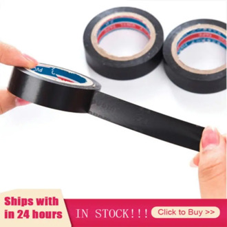 1pcs Black Tape Electrical Wire Insulation Flame Retardant Plastic Tape Waterproof Self-adhesive Tape Home Improvement
