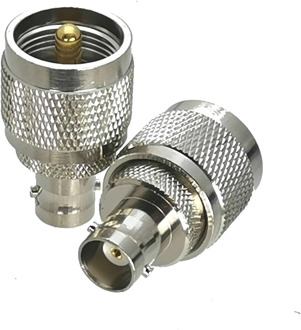 1Pcs BNC Female Jack to UHF PL259 Male Plug RF Adapter Connector Coaxial For Radio Antenna High Quanlity