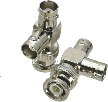 1Pcs BNC Male plug to 2x BNC Female Jack T edge Splitter RF Adapter Connector Coaxial High Quanlity