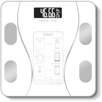 1Pcs Body Fat Weegschaal Slimme Draadloze Digitale Badkamer Weegschaal Lichaamssamenstelling Analyzer Met Smartphone App Bluetooth 01