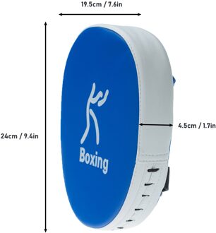 1Pcs Boksen Ponsen Mitt Pu Leer Dikke Foam Gebogen Focus Doel Pad Kickboksen Muay Thai Karate Training Hand Pads