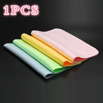 1Pcs Bril Schoner Microfiber Brilpoetsdoekje Voor Lens Telefoon Screen Reinigingsdoekjes Scherm Schoon Doeken 10x10cm