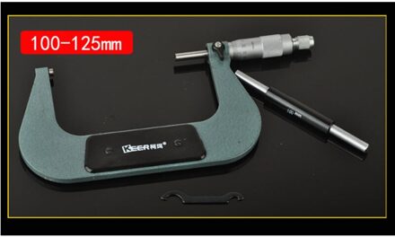 1Pcs Buiten Micrometer Nauwkeurigheid 0.01Mm Draad Schaal Micrometer Spiral Micrometer Sub-Cal Voor Mechanist Schuifmaat Meten 100-125mm