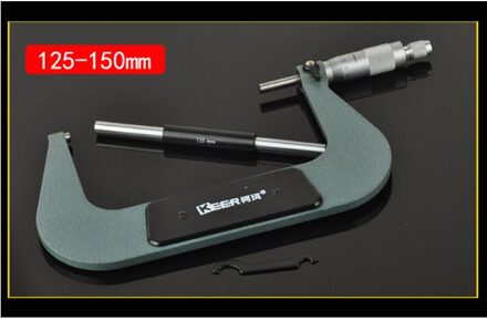1Pcs Buiten Micrometer Nauwkeurigheid 0.01Mm Draad Schaal Micrometer Spiral Micrometer Sub-Cal Voor Mechanist Schuifmaat Meten 125-150mm