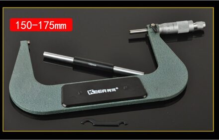 1Pcs Buiten Micrometer Nauwkeurigheid 0.01Mm Draad Schaal Micrometer Spiral Micrometer Sub-Cal Voor Mechanist Schuifmaat Meten 150-175mm