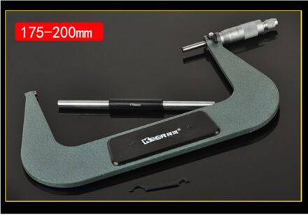 1Pcs Buiten Micrometer Nauwkeurigheid 0.01Mm Draad Schaal Micrometer Spiral Micrometer Sub-Cal Voor Mechanist Schuifmaat Meten 175-200mm