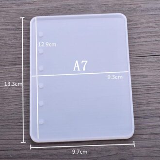 1Pcs Cake Gereedschappen Siliconen Transparante Notebook Vorm Multifunctionele Decoratie Producten Diy Hars Boek Mold A7/A6/a5