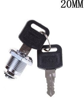 1Pcs Cam Cilinder Sloten Deur Kabinet Mailbox Ladekast Locker Security Meubels Sloten Met Plastic Toetsen Hardware 20mm
