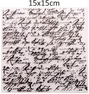 1Pcs Card Maken 15X15Cm Multi Purpose Plastic Concave-Convexe Scrapbooking Decoratie Embossing Template Bekisting