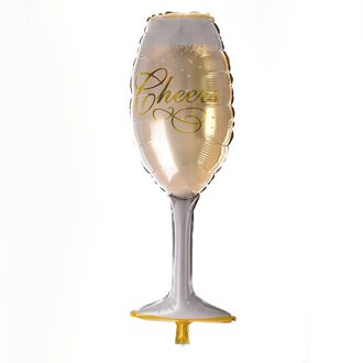 1Pcs Cartoon Champagne Cup Bierfles Ballonnen Folie Helium Voor Bruiloft Ballonnen Verjaardagsfeestje Decoratie Zelfdichtende Ballonnen
