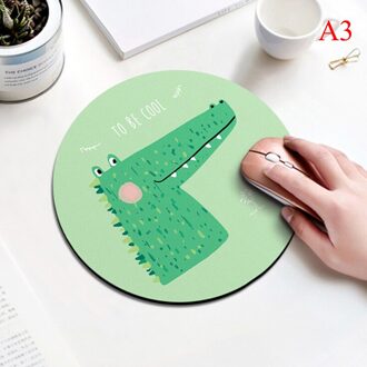 1pcs cartoon dier patroon muismat 20*3 cm ronde rubber muismat kantoor computer thuis non- slip desk pad A3