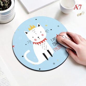 1pcs cartoon dier patroon muismat 20*3 cm ronde rubber muismat kantoor computer thuis non- slip desk pad A7