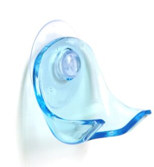 1Pcs Clear Blue Plastic Super Zuignap Scheermes Rack Badkamer Scheermes Houder Zuignap Scheerapparaat Zuignap Scheren Scheermes